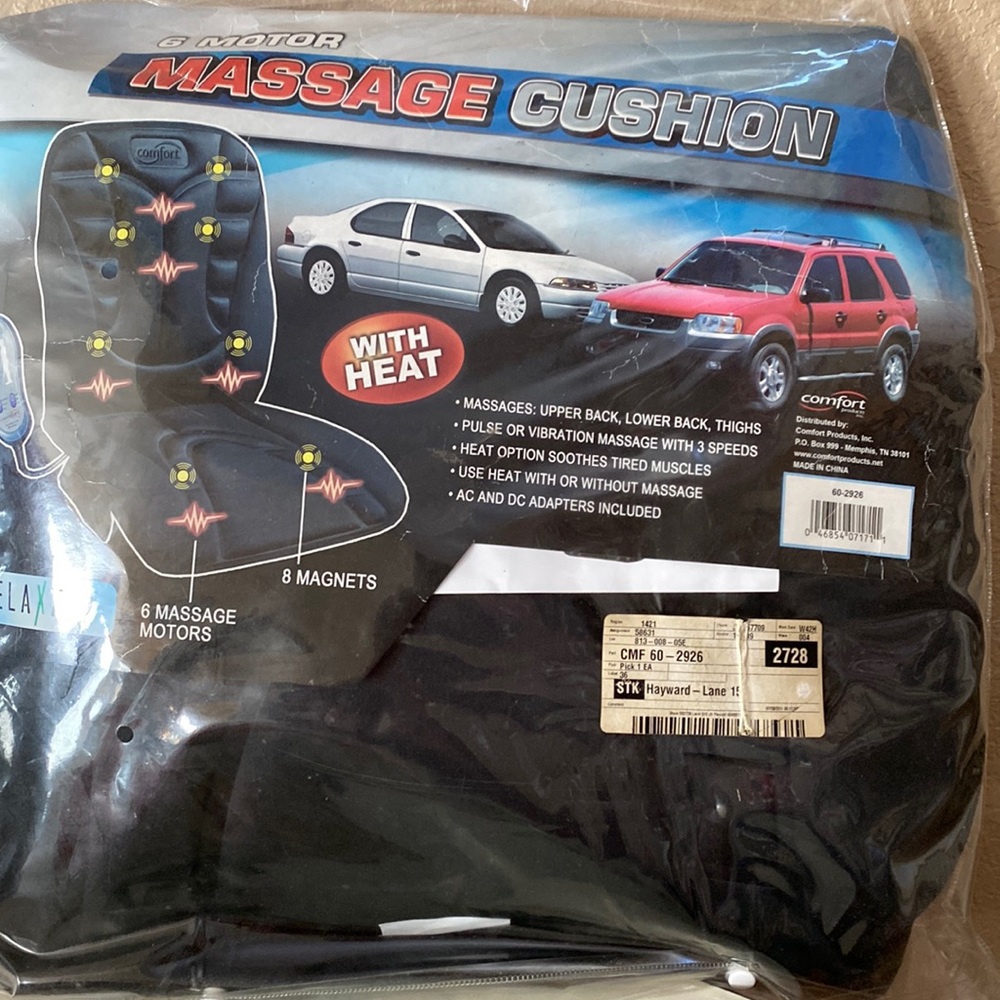 Massage Cushion 6 motor with heat NEW